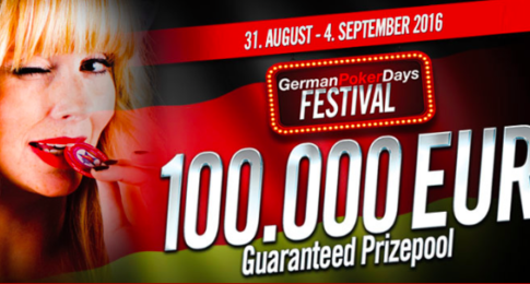 Vom 31. August – 04. September steigt im King´s das German Poker Days Festival – €100.000 GTD im Main Event!