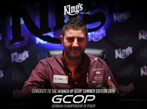 Alessandro Longobardi nach Heads-Up Krimi Sieger des GCOP Main Events