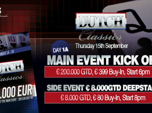 Startschuss zum €200.000 GTD Dutch Classics Main Event im King’s am Donnerstag!