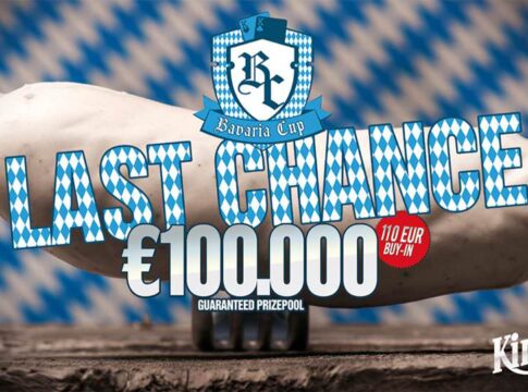Mega Overlay? – Last Chance auf €100.000 garantiert beim Bavaria Cup am Mittwoch!