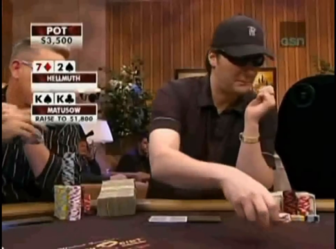 Historischer Bluff mit 72o – Phil  Hellmuth nimmt Mike Matusow auf die Hörner