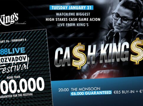 Cash Kings – Live aus dem King’s Casino ab 15 Uhr – NLH €100/€100