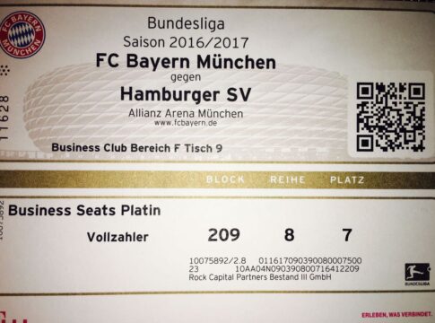 Mega Hochgepokert Aktion! Gewinne ein VIP Ticket – Platinum Package vom Spiel FC Bayern – HSV!
