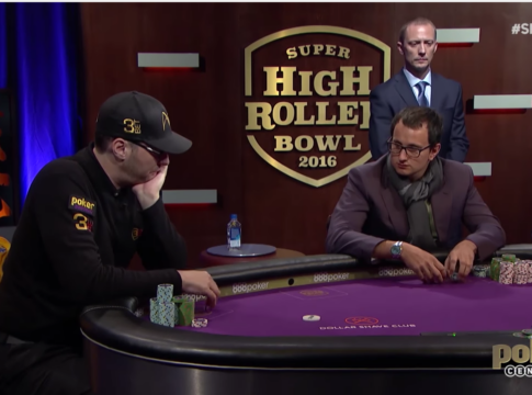 SHRB 2016 – Hellmuth arrogant, cooler Bluff von Holz gegen Kempe & Double-up für Seidel mit 18-Outs