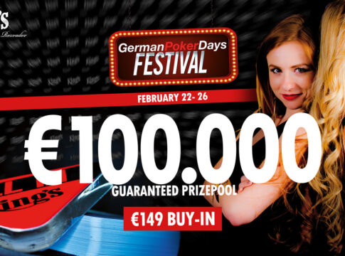 German Poker Days Festival – Ab 22. Februar für kleine Buy-Ins um großes Geld spielen!