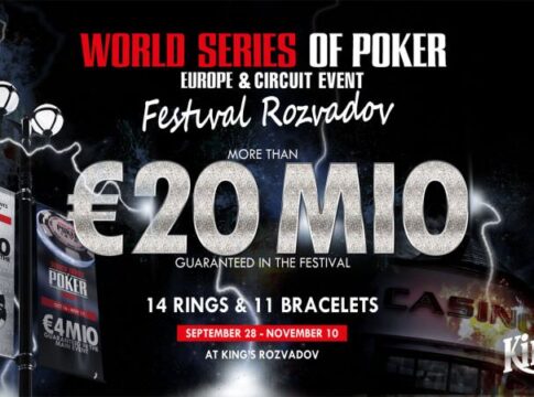 Der vorläufige Turnierplan der WSOP Europe im King’s steht fest!