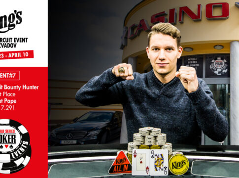 Piet Pape schnappt sich den WSOP Circuit Ring beim Bounty Hunter im King’s!