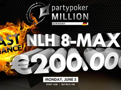 Pfingstmontag letzte Chance auf €200.000 GTD beim partypoker 8-Max im King’s! – Easy Money!
