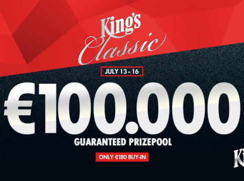 Letzte Chance auf €100.000 GTD am Sonntag ab 10:00 Uhr beim King’s Classics Main Event!