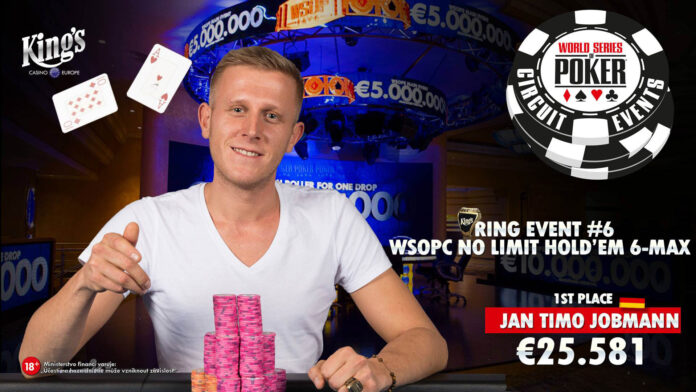 Winner WSOPC NLH 6max Timo Jobmann