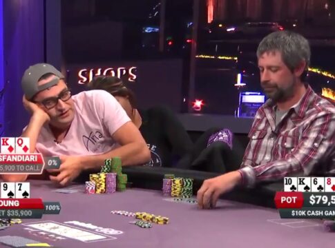 Gutshot-Alarm bei Poker After Dark – Findet Esfandiari den Fold?