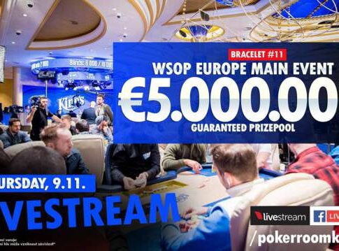 Ab 12:30 Uhr beginnt der Livestream vom  Tag 5 des €10.350 WSOP Europe Main Event!