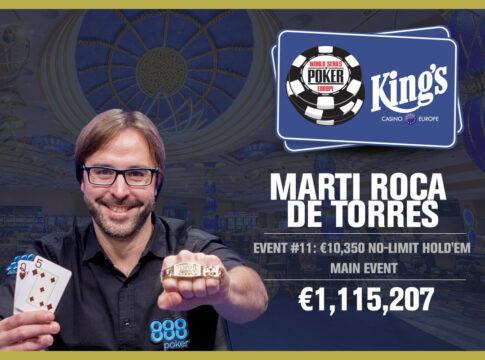 888poker Qualifier Marti Roca de Torres gewinnt das WSOPE Main Event für über €1.1 Millionen