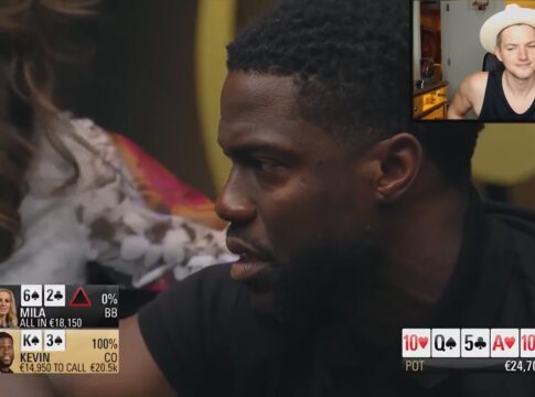 Die (bisher) verrückteste Hand des Jahres – Mila, Kevin Hart und der absolute Mega-Bluff