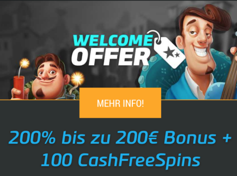 mybet Casino – 200% bis zu €200 Bonus + 100 Freespins