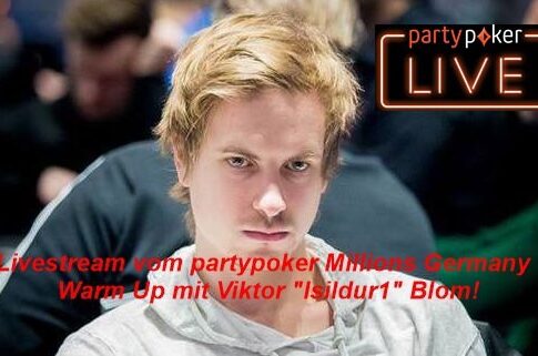 Ab ca. 12:30 Uhr Livestream vom partypoker Millions Warm Up Finale mit „Isildur1“!