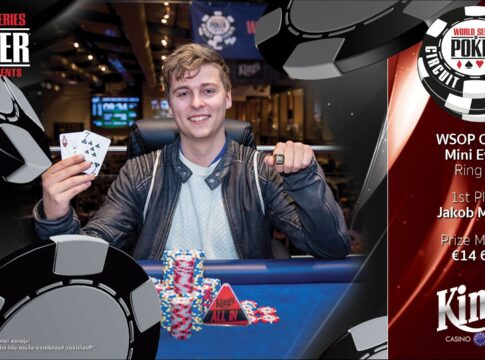 Jakob Miegel krallt sich den Ring beim WSOPC Mini Event