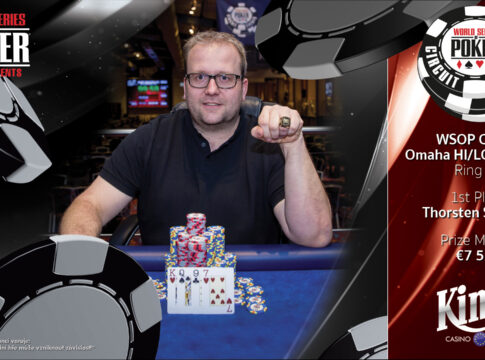 Thorsten Schuler schnappt sich den WSOPC Pot Limit Omaha High/Low Ring im King’s!