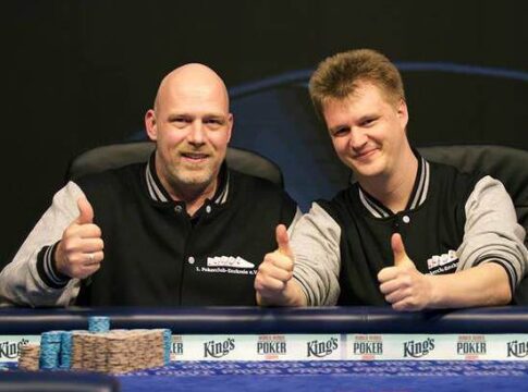 Dirk Schwender und Olaf Baxmann vom 1.Pokerclub-Enzkreis e.V teilen sich den Sieg bei den King’s German Club Masters!