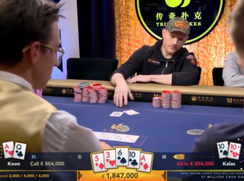 Rekordpötte beim Million Dollar Cashgame während der Triton SHR-Series