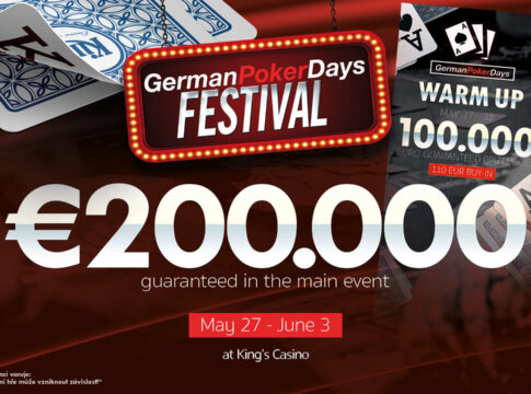 King’s Casino – 485 Entries an Tag 1b beim German Poker Days Festival Main Event