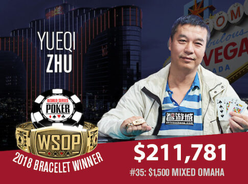 WSOP Event #35 – Yueqi Zhu schnappt sich das $1.5k Mixed Omaha Bracelet in der Verlängerung