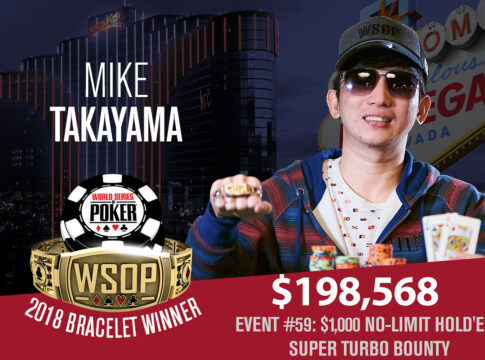 Mike Takayama gewinnt das $1k NLH Super Turbo Bounty, Oliver Rusing wird 9.