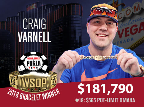 WSOP Event #19 – Craig Varnell sichert sich das Bracelet beim $565 Pot-Limit Omaha