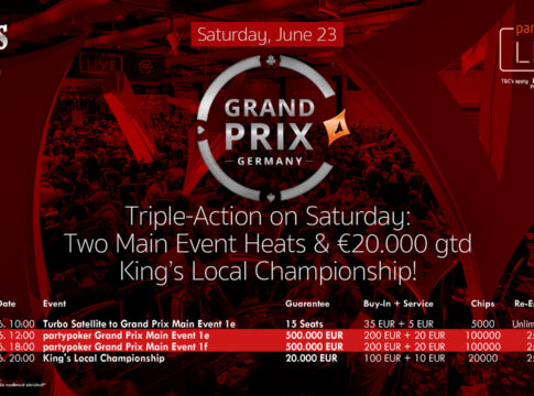 Volle Tische beim partypoker Grand Prix im King’s Casino