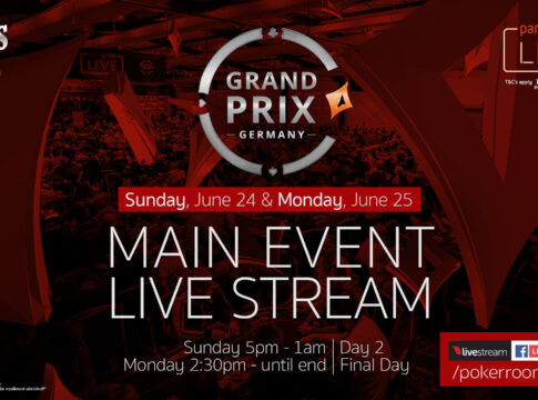 Am Sonntag ab 17:30Uhr gibt es den Livestream vom Tag 2 des partypoker Live Grand Prix Main Event aus dem King’s!