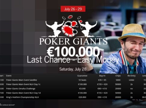 King’s Casino – Poker Giants Festival voll im Gange, heute noch zwei Main Event Flights