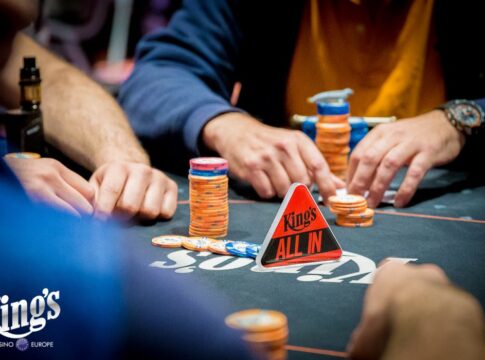 Tomer Lidor mit dem Chiplead beim Spanish Poker Festival Highroller Event im King’s!