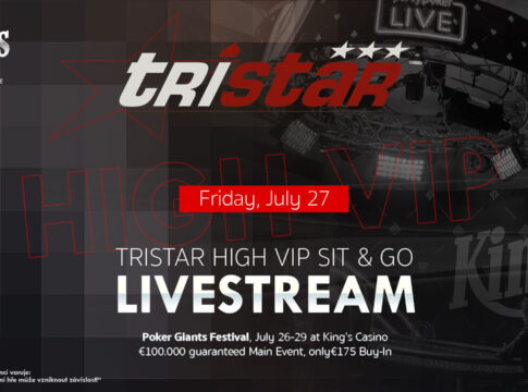 Ab 19:00Uhr gibt es den Livestream vom tristar High VIP Sit & Go aus dem King’s Rozvadov!