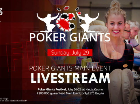 Ab 18:00Uhr gibt es den Livestream vom Poker Giants Main Event Finale aus dem King’s Rozvadov!