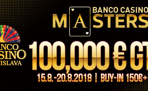 Heute Start der €100.000 GTD Banco Casino Masters in Bratislava