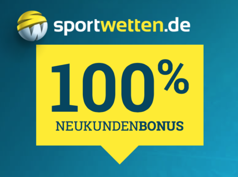 Mit Sportwetten.de €100 Neukundenbonus sichern plus €5 Gratiswette bei der Registrierung