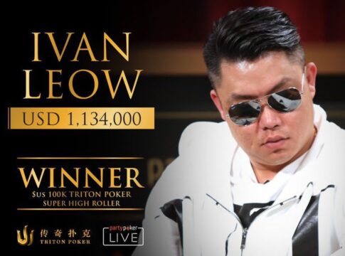 Ivan Leow räumt beim $100k Triton Super High Roller ein Preisgeld von $1.134.000 ab – Manig Loeser wird Vierter!