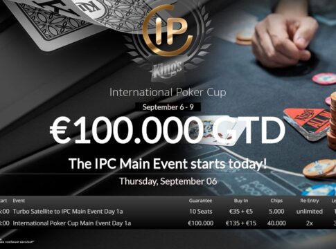 Tobias Laubert kann sich beim IPC Opening Event im King’s durchsetzen – Donnerstag startet der €100.000 GTD Main Event!