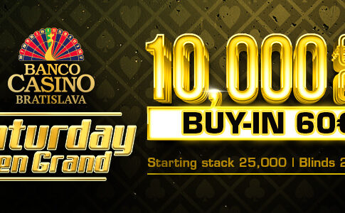 Samstag steigt im Banco Casino das „Saturday Ten Grand“ für €60 Buy-In – Im Oktober kommt das Mini Masters mit €50.000 Garantie!