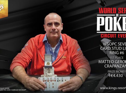 Matteo Crapanzano holt sich den Ring beim WSOPC Seven Card Stud Event