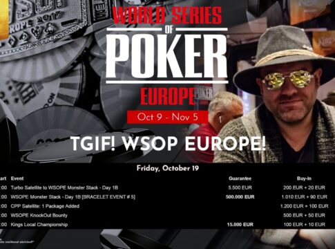 WSOP Europe – 148 Entries beim Auftakt des WSOPE €1.100 Monster Stack (Bracelet Event #5)
