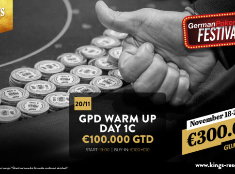 German Poker Days Warm Up – Markus Zepf und Ivo Donev dominieren Tag 1B
