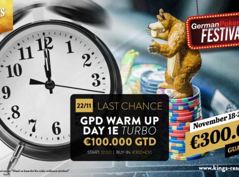 MEGA OVERLAY beim GPD Warm Up? – Donnerstag ab 12:00 Uhr letzte Chance auf €100.000 GTD für €110 Buy-In!