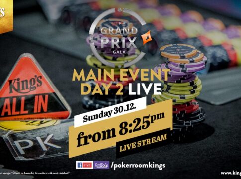 Ab 20:25 Uhr der Tag 2 der partypoker Live Grand Prix Gala aus dem King’s!