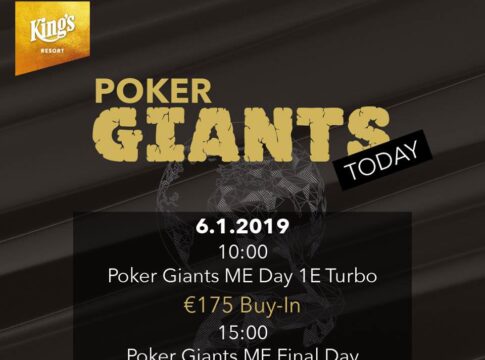 Poker Giants Main Event – Schon 715 Entries und noch ein offener Starttag, heute 15 Uhr steigt das Finale!