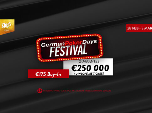 Donnerstag fällt im King´s der Startschuss für das German Poker Days Festival – An 4 Tagen werden €340.000 garantiert!