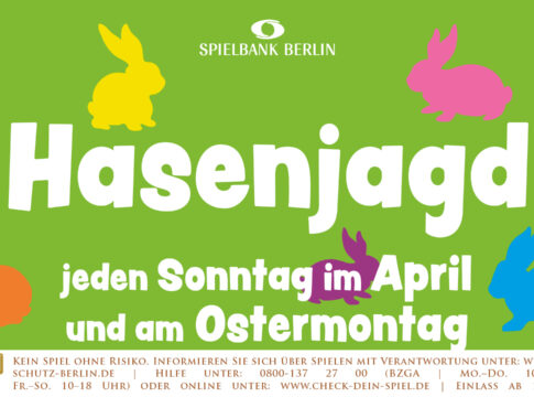 Große Hasenjagd im April in der Spielbank Berlin – Sonderausspielungen im Automatenspiel!