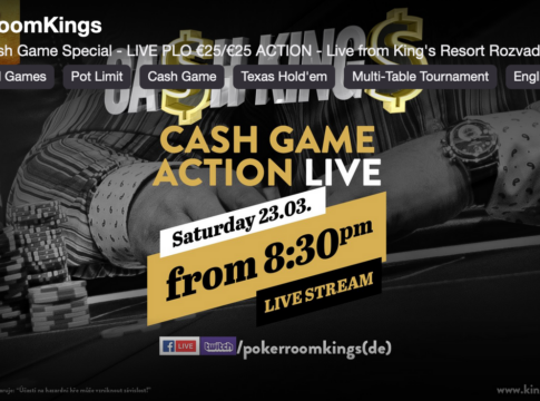 CA$H KING$ – Cash Game Action Live aus dem King’s Resort ab ca. 20:30 Uhr
