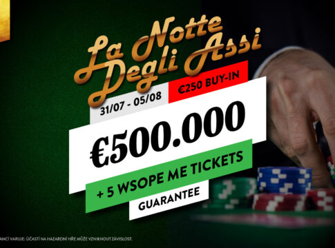 Ab Mittwoch gibt es beim „La Notte Degli Assi“ Festival über €625.000 GTD!