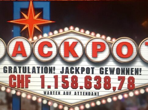 Erneut Millionengewinn mit CHF 1.158.639.- im Grand Casino Baden